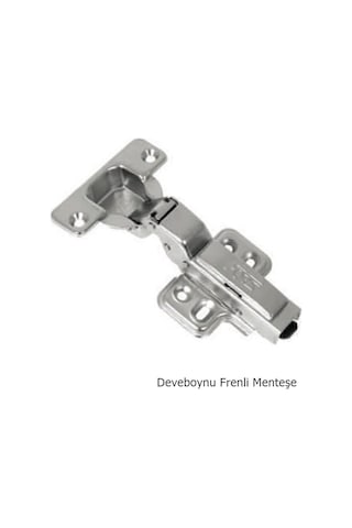 Fors Frenli Pistonlu Yavaş Kapanan Dolap Menteşesi Yarım Deveboyn