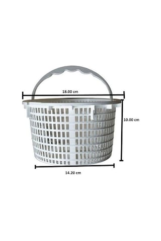 18 Cm Havuz Skimmer Sepeti Yüksek Dayanıklı Abs Plastik Havuz Temizlik Yedek Parçası Beyaz