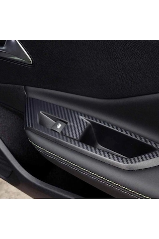 Peugeot 408 İç Trim Karbon Folyo Kaplama Set 2023-