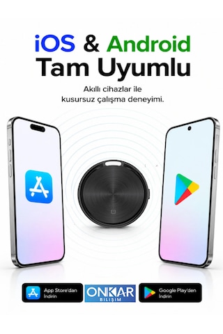 Okam Tag Apple iOS  & Android Uyumlu Airtag Akıllı Gps  Siyah 1