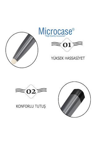 Microcase Taşınabilir Hassas Ekran Dokunmatik Keçe Uçlu Akıllı Tahta Kalemi -al4822 2 Adet Gri