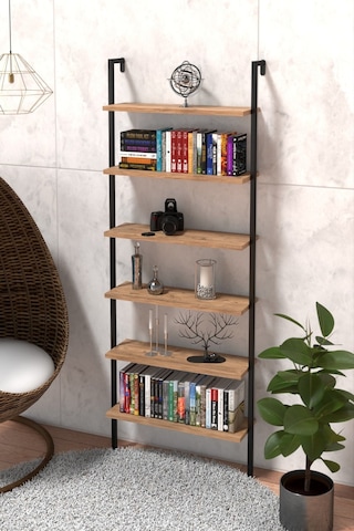 Duvara Monte 6 Katlı Raf , Duvar Rafı - Kitaplık 2603