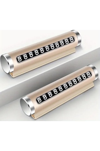Telefon Numarası Plaka Silindiri Ayarı Renkli Metal Alüminyum Araba Geçici Park Kartı Evrensel Moda Oto Aksesuarları 5580