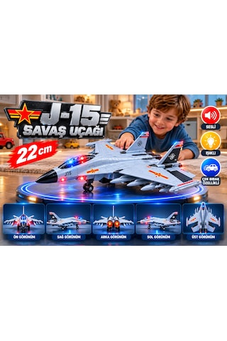 J15 Metal Uçak Flying Shark Fighter Air Force Sesli-ışıklı Çek-bırak 5. Nesil Savaş Uçağı 22 Cm