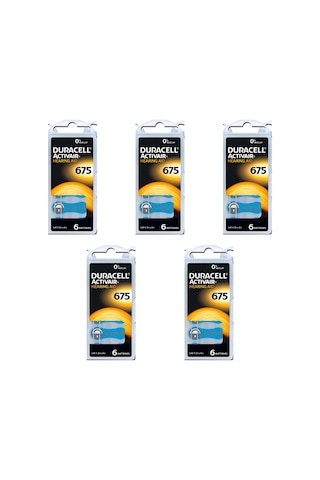 Duracell 675 Numara Işitme Cihazı Pili 5 Paket 30 Adet Duracell