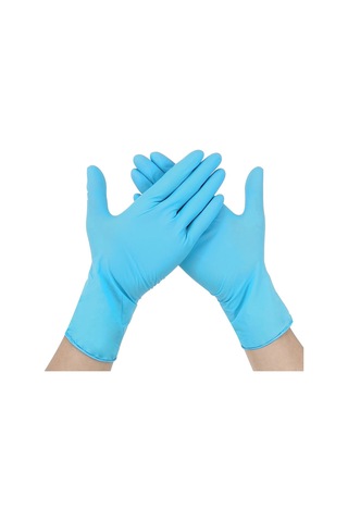 Sones 100 Adet Mavi Tek Kullanımlık Bütironitril Eldiven Ev İşi Malzemeleri, Beden: M, Avuç Genişliği: 8-9 Cm İçin Uygundur