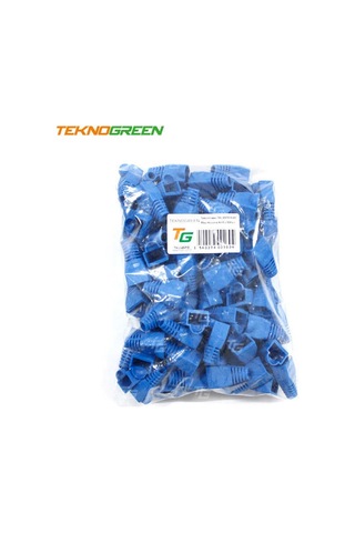 Teknogreen Tkj-45Pb Mavi Rj45 Kılıfı 100 Lü Pak