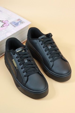Puma - Smash Platform V3 Siyah Kadın Spor Ayakkabı Çok Renkli