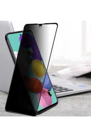 Oppo A9 2020 - A5 2020 Hayalet Cam Privacy Gizlilik Filitreli Kavisli Tam Kaplayan Ekran Koruyucu
