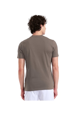 Arena Logo Erkek Kahverengi Günlük Stil T-shirt 011000250