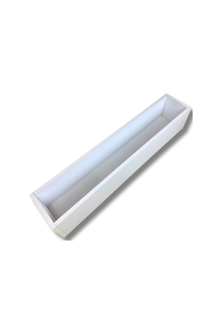 Cihan Çiçekçilik Beyaz Ahşap Mdf Saksı 100x20x15 Cm Iç Mekan Saksısı Çok Renkli