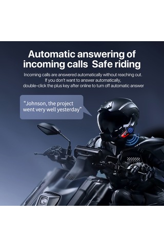 Xindoker Coolreach X7 Motosiklet Bluetooth Kulaklığı - Bt5.0, Ip67 Su Geçirmez, Gürültü Azaltma, 800mah Pil, İki Telefon Bağlantısı, Mavi