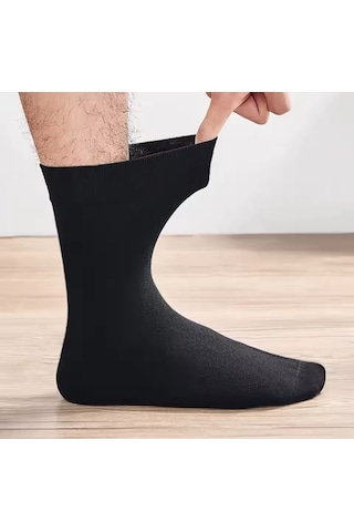 Karayel Çorap Pamuklu Klasik Erkek Çorabı Sıkmayan Lastik 6'çift Asorti