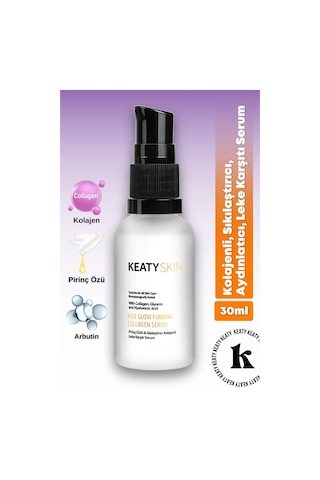 Keaty Skin Pirinç Özlü Kolajenli Sıkılaştırıcı Leke Karşıtı Serum 30 ML