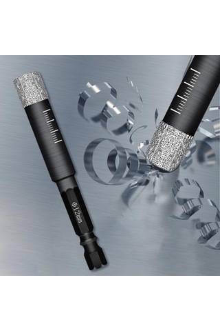 Lijinxu Taş Porselen Granit 12mm Için Elmas Kuru Matkap Ucu Seti