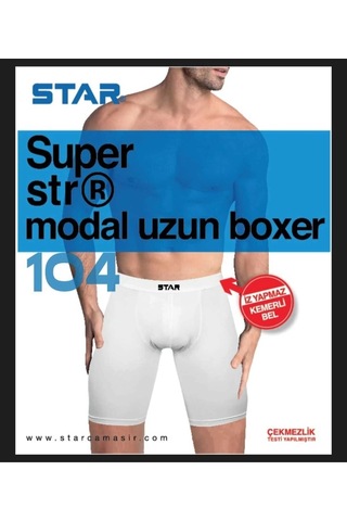 Epilons Zenvial Star 104 Modal Uzun Boxer Zenviall2 Beyaz