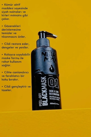 Soyulabilir Siyah Yüz Maskesi 200 Ml