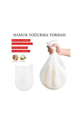 Buffer Orta Hamur Torbası Silikon Şeffaf Hamur Yoğurma Torbası Çok Renkli