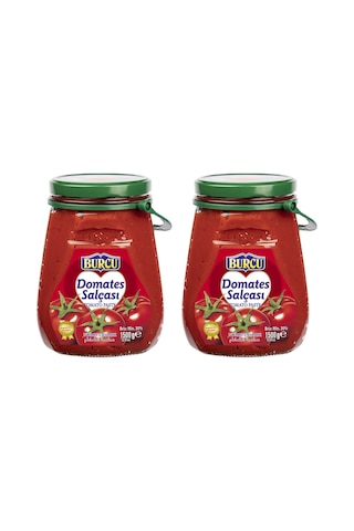 Burcu Domates Salçası 1500 Gr Cam 2 Li