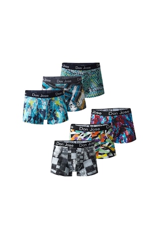 Josejuan 6'Lı Erkek Boxer Baskılı Koton Likralı 54502 - Xl