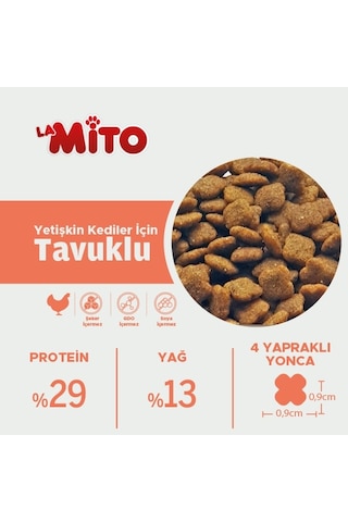 Lamito Tavuklu Yetişkin Kedi Maması 1 Kg - 10'lu Paket
