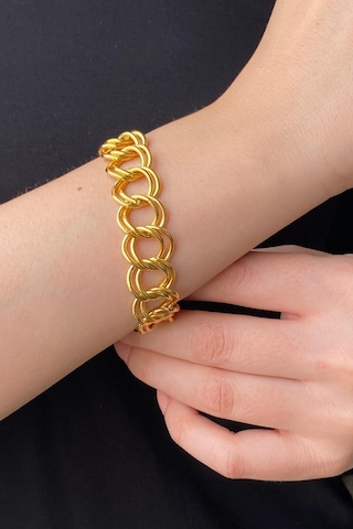 Zümrüt Sarraf 14 Ayar Altın Kadın Samanyolu Bileklik Sarı Altın