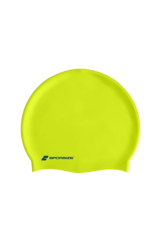 Silicone Swimming Cap - Deniz Ve Havuz Silikon Yüzücü Bonesi Yeşil