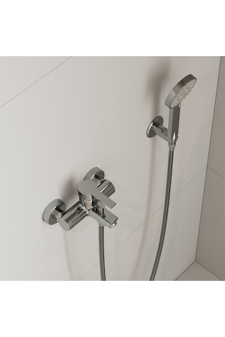 Nuss Safir Banyo Bataryası-parlak Krom-n-9604 Krom