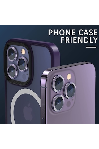 Apple Uyumlu iPhone 14 Pro Max - Kamera Lens Koruyucu Kilif 556417653