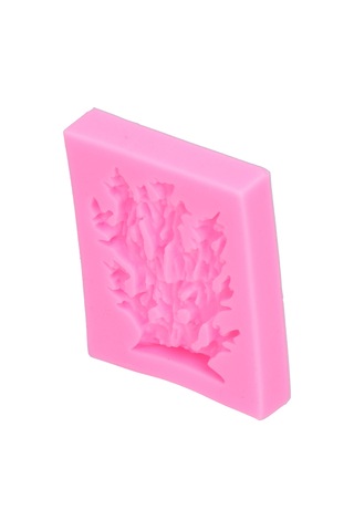 Shineyee Pembe Deniz Otlu Mercan Ağaç Formu - Yemek Kalitesi Silikon - Fondant, Çikolata, Kek Dekorasyonu - Fırın Uygun Dıy Kalıp Pembe