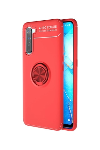 Oppo A91 Kilif Yüzüklü Tam Korumali Silikon Kapak 552916526