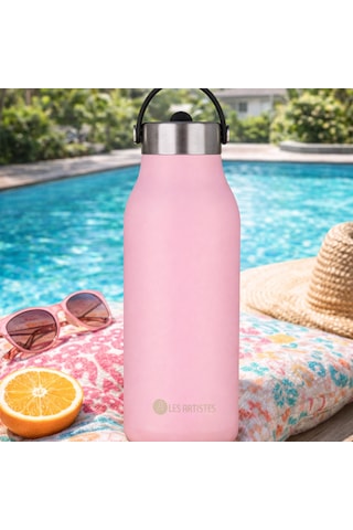 Les Artistes Paris Isı Yalıtımlı Çelik Termos 1000ml Magnolia Pembe