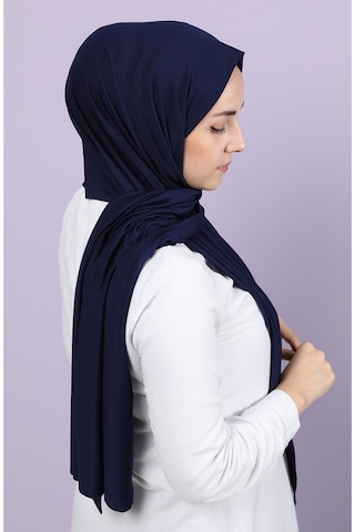 Penye Şal Tesettür Giyim, %100 Pamuk, Hafif, Rahat, Şık, Yüksek Kalite, Shawl, Scarf, Hijab, Shawl Lacivert