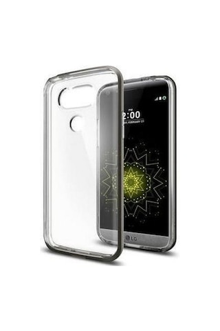 Spigen G5 İle Uyumlu Kılıf Neo Hybrid Crystal Gun Metal Gri