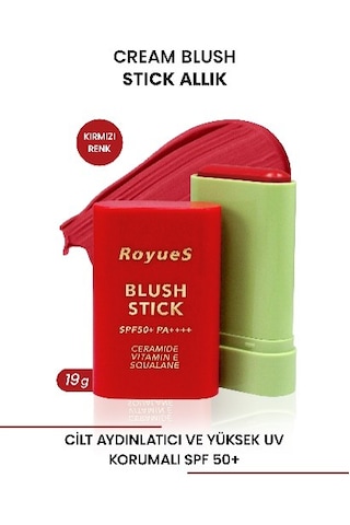 Royues Nemlendiricili Stick Krem Allık 04 Pink