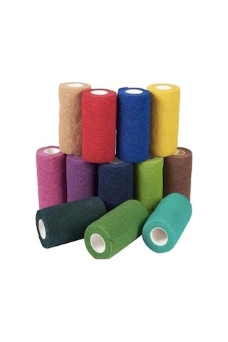 Elastik Yapışkanlı Coban Renkli Bandaj 10 CM x 4.5 M Sarı