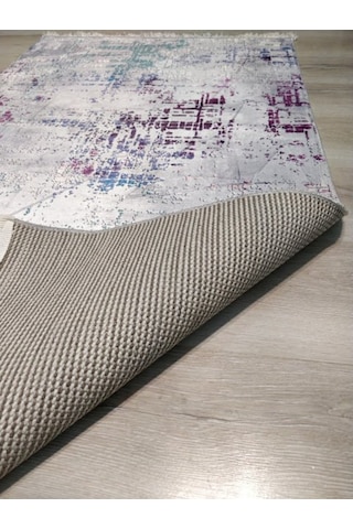 Yamalıhome Bambu Halı B1026 Mürdüm Mavi 80X140 Cm Pratik Halı
