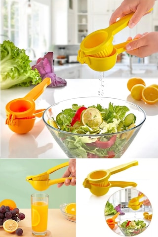 Plastik Pratik Narenciye Limon Portakal Meyve Sıkacağı Büyük Boy Mutfak Aparatı Diğer