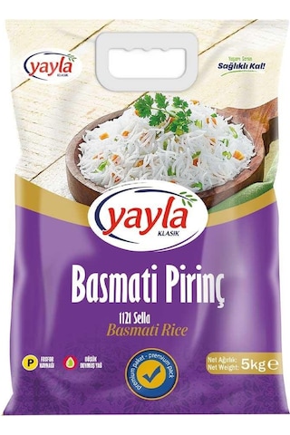 Yayla 1121 Sella Basmati Pirinç 5 KG