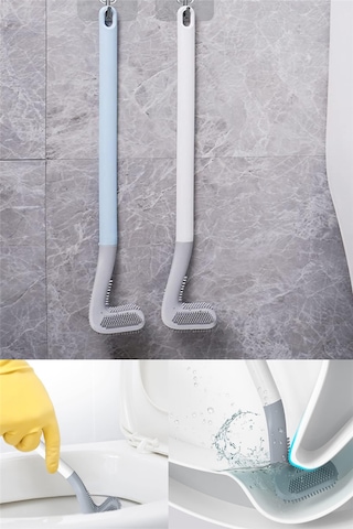 Golf Tasarımlı Silikon Uçlu Wc Fırçası Pratik Tuvalet Temizleme Sopası Diğer