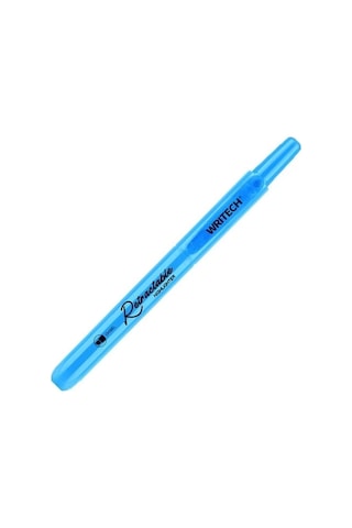 Wrıtech W-805s Basmalı Fosforlu Kalem Pastel Mavi - 12'li Kutu