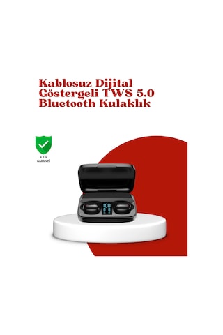 Dokunmatik Kontrollü Abs Malzemeli Bluetooth Kulaklık + Yüksek Kapasiteli Kutu