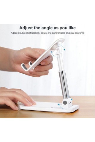 Rock Masaüstü Foldable Telefon & Tablet Standı - Siyah standart