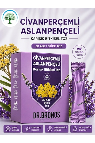 Çareburada Dr. Bronos Civan Perçemli, Aslan Pençeli Karışık Bitkisel Toz 30 Stick