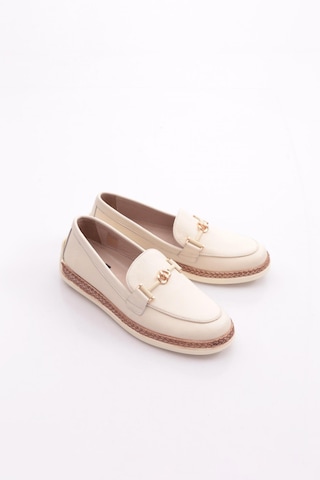 Dgn 190e Kadin Loafer Ayakkabi Bej