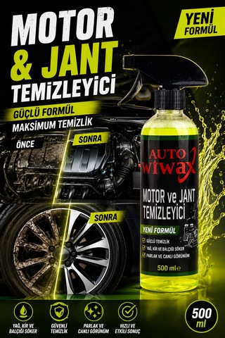 Auto Wiwax Motor Temizleyici Ve Jant Temizleyici Sprey 500 Ml