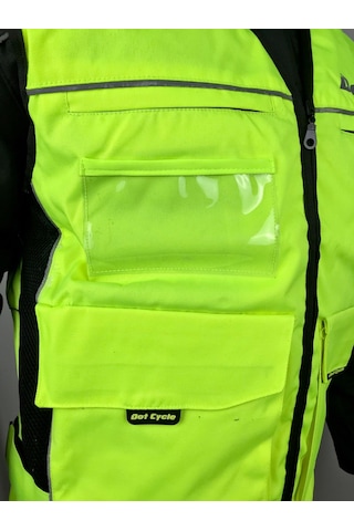 Dot Cycle Neon Sarı Motorsiklet Yeleği