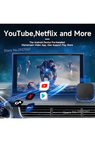 Carlinkit Carplay Ai Box 2gb+16gb Kablosuz Carplay Y.tube,netflix