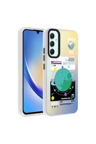 Galaxy Uyumlu A34 Kılıf Desenli Dragon Sert Kapak - Kelimeler Kelimeler Kelimeler