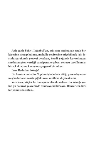 Issız Kadınlar Sokağı Canan Tan